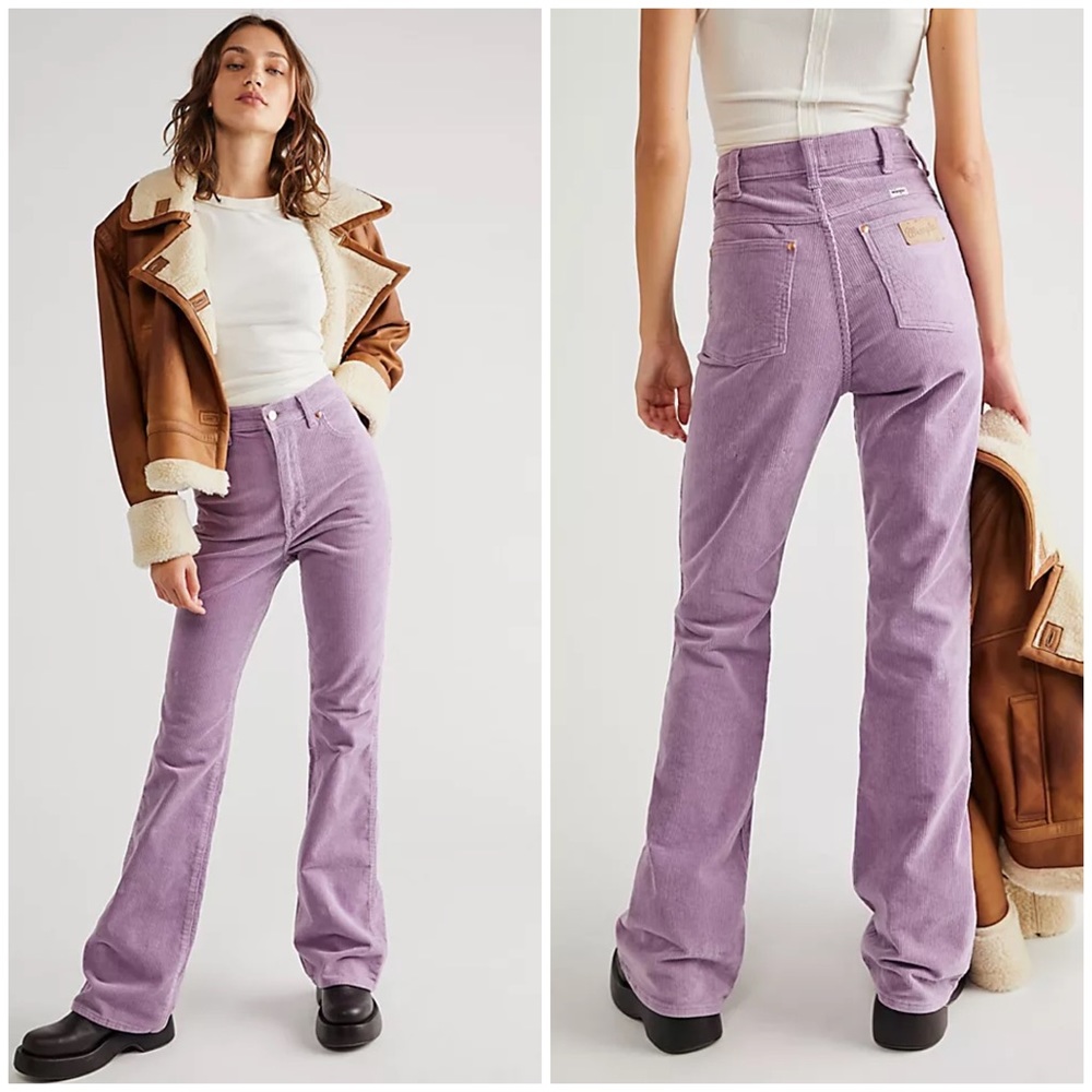 NWT Wrangler westward high rise corduroy flare jeans